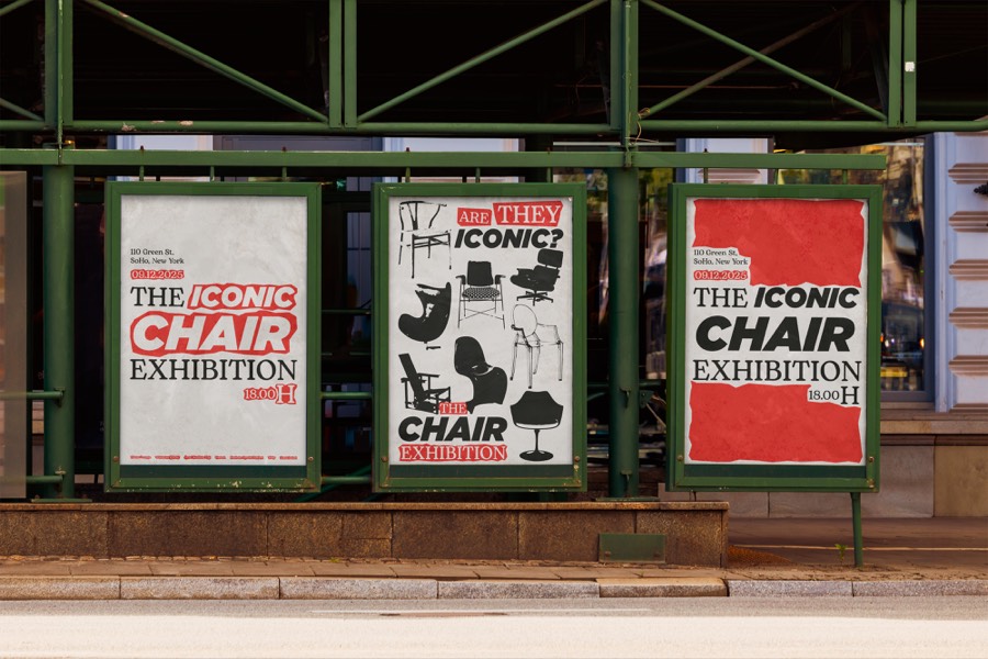 The Chair Exhibition Poster project cover